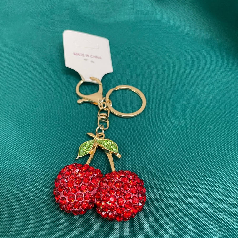 Red Cherry Bag Charm
